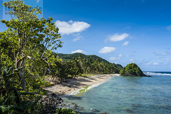 Strand Two Dollar Beach auf der Insel Tutuila  Amerikanisch-Samoa  Südpazifik  Ozeanien