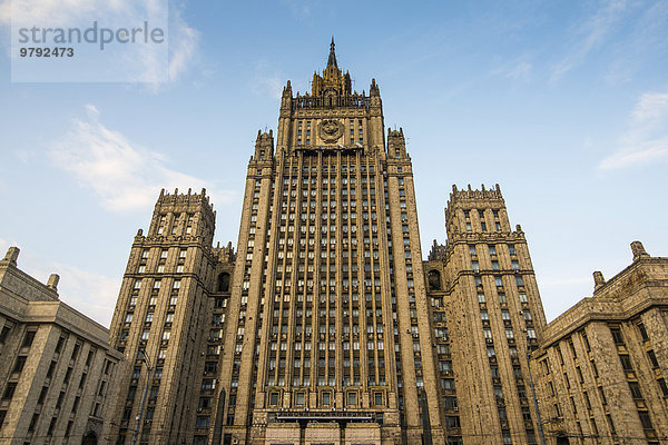 Gebäude des Außenministeriums  sog. Stalin-Turm  Moskau  Russland  Europa