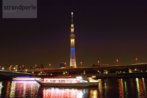beleuchtet Nacht Tokyo Hauptstadt Illumination Japan