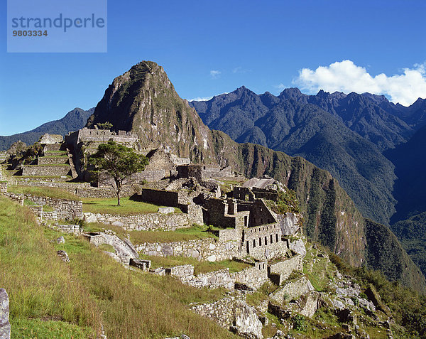 Ruinenstadt Machu Picchu Peru