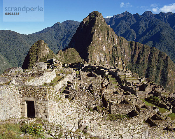 Ruinenstadt Machu Picchu Peru