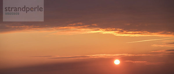 Panorama Sonnenuntergang Himmel Ansicht
