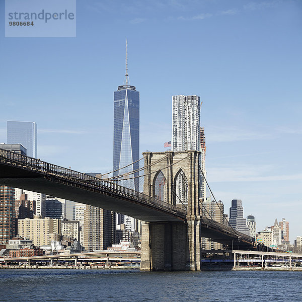 Stadtansicht Stadtansichten Brücke Ansicht hängen