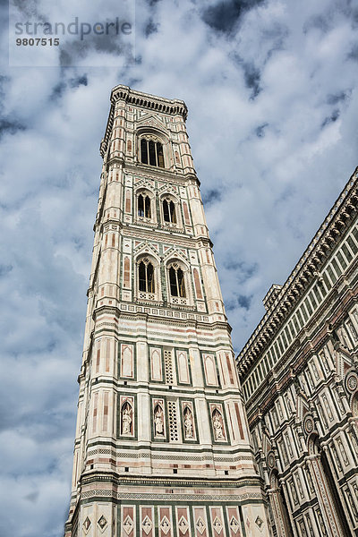 Campanile  Duomo Santa Maria del Fiore  UNESCO-Weltkulturerbe  Florenz  Toskana  Italien  Europa