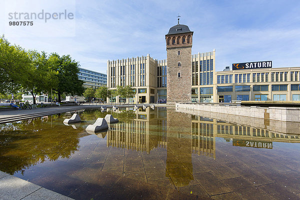 'Roter Turm und Galerie ''Roter Turm''  Chemnitz  Sachsen  Deutschland  Europa'