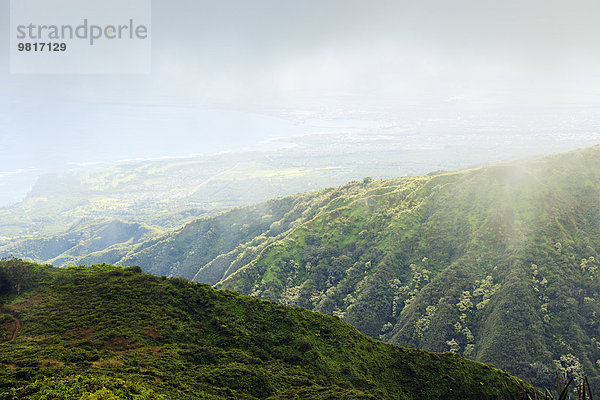 USA  Hawaii  Maui  Landschaft vom Waihee Ridge Trail aus gesehen