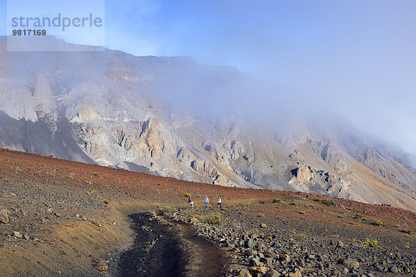 USA  Hawaii  Maui  Haleakala  Wanderweg im Vulkankrater