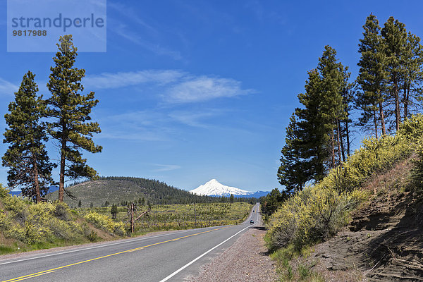 USA  Oregon  Highway und Mount Hood