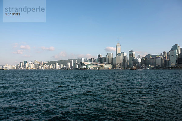 China  Hongkong  Blick auf die Skyline