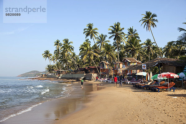 Indien  Goa  Anjuna  Blick auf Anjuna Beach
