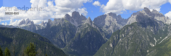 Italien  Dolomiten  Sextener Dolomiten ab Monte Agudo
