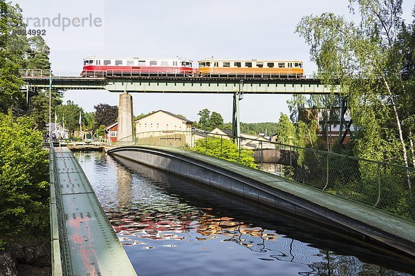 Canal  train on bridge