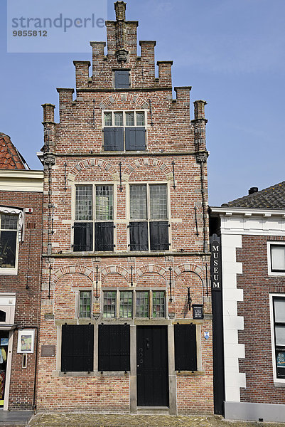 Edams Museum  historisches Giebelhaus  Edam  Nordholland  Niederlande  Europa