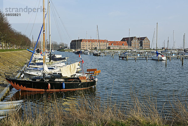Boote  Hafen  Oostereiland  Halbinsel  Museum  Hoorn  Nordholland  Niederlande  Europa