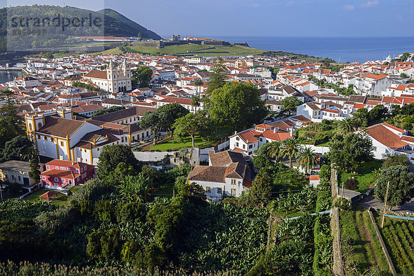 Ortsansicht  Angra do Heroismo  Terceira  Azoren  Portugal  Europa