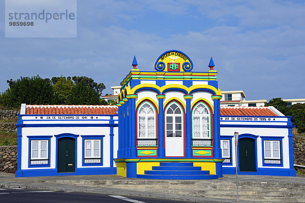 Heiliggeisttempel Imperio da Caridade  Praia da Vitoria  Terceira  Azoren  Portugal  Europa