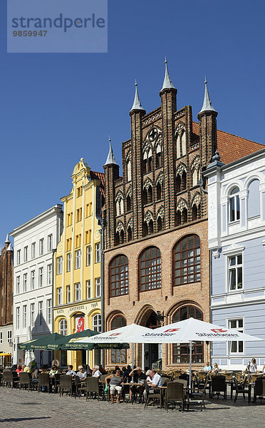Alter Markt  Stralsunder Altstadt  UNESCO Welterbe  Stralsund  Mecklenburg-Vorpommern  Deutschland  Europa