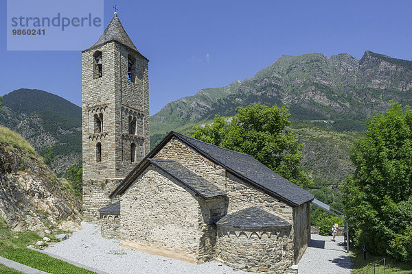 Kirche Sant Joan de Boí  Unesco Weltkulturerbe  Vall de Boí  Boí  Katalonien  Spanien  Europa