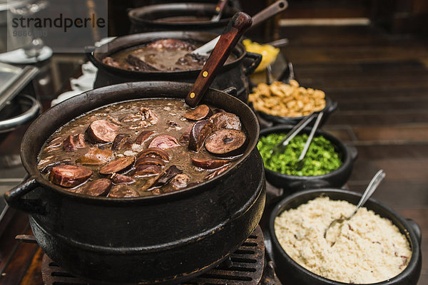 Brasilianischer Eintopf Feijoada  Brasilien  Südamerika