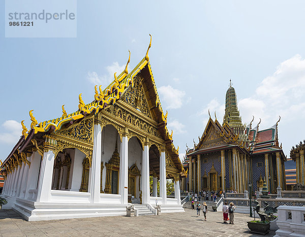 Wat Phra Kaeo  Königspalast  Bangkok  Thailand  Asien