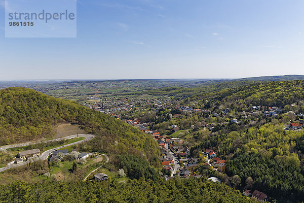 Ortsansicht  Forchtenstein  Nordburgenland  Burgenland  Österreich  Europa