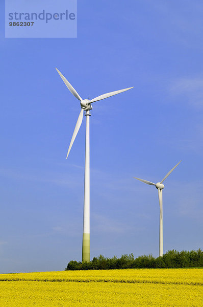 Windkraftwerke  Nordrhein-Westfalen  Deutschland  Europa