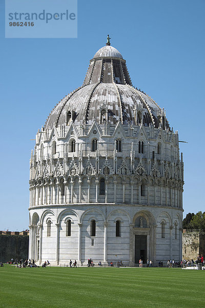 Das Baptisterium von Pisa  Pisa  Toskana  Italien  Europa