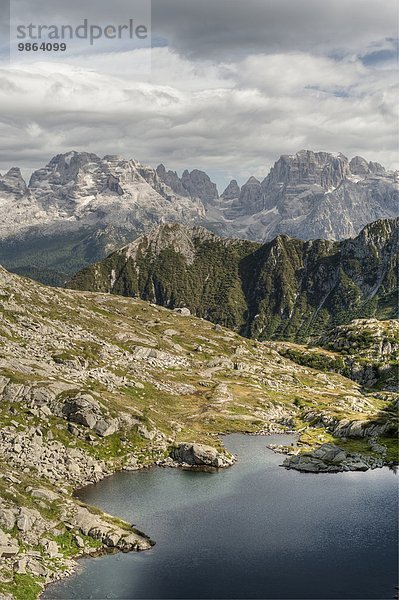Landschaft folgen See 5 Alpen Mittelpunkt Dolomiten Italien