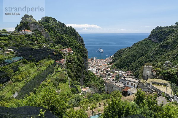 Tal Dorf Amalfi Amalfiküste Kampanien Italien