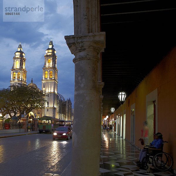 Amerika Mexiko Plaza de la Constitución - Mexiko-Stadt Kathedrale