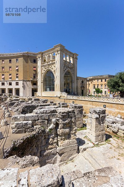 Detail Details Ausschnitt Ausschnitte Palast Schloß Schlösser Italien Lecce römisch