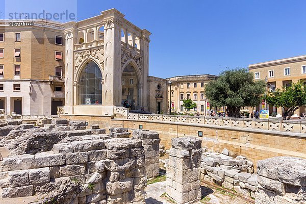 Detail Details Ausschnitt Ausschnitte Palast Schloß Schlösser Italien Lecce römisch