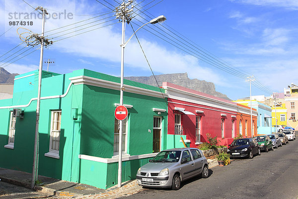 Südliches Afrika Südafrika Gebäude bunt Kapstadt