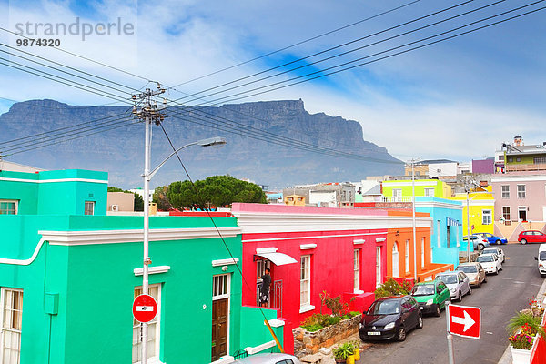 Südliches Afrika Südafrika Gebäude bunt Kapstadt