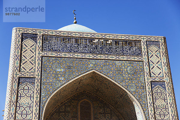 Kuppel blau Altstadt Buchara Kuppelgewölbe Moschee