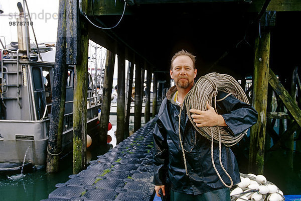 Portrait arbeiten Süden Alaska Fischer