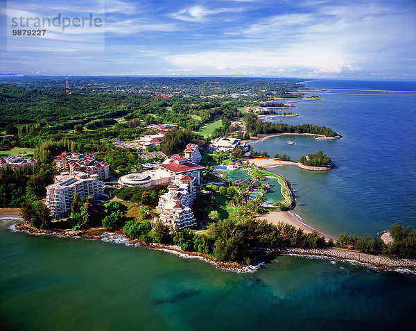 Bandar Seri Begawan Hauptstadt Hotel Ansicht Luftbild Fernsehantenne Verein