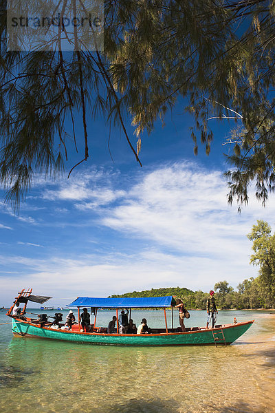fahren Boot Insel Bambus mitfahren Sihanoukville