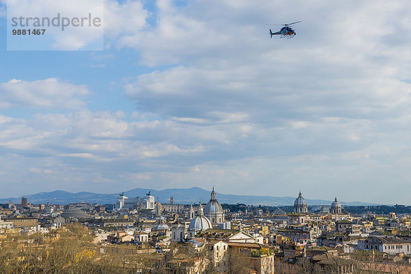 Rom Hauptstadt Himmel über Hubschrauber Latium