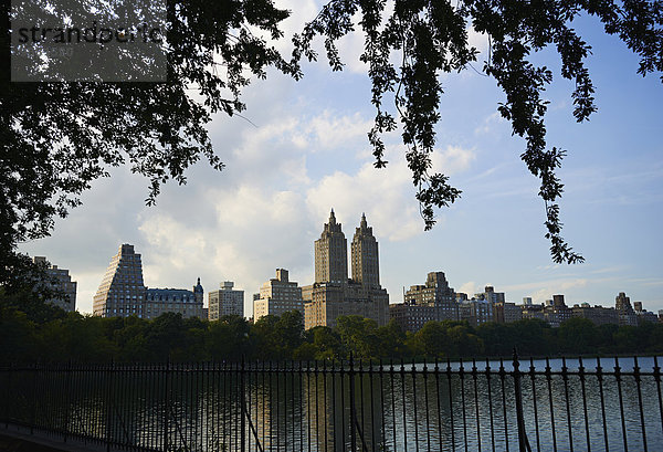 New York City sehen Amerika Ansicht Verbindung Central Park Manhattan Stausee