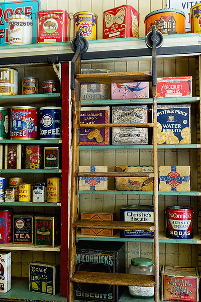Lebensmittelladen Geschichte Retro Museum Regal Laden British Columbia