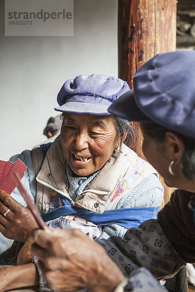 Frau Spiel chinesisch Karte Lijiang