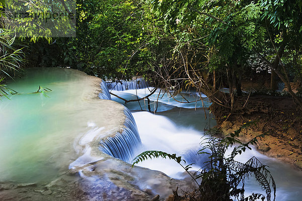 Außenaufnahme Wasserfall Laos