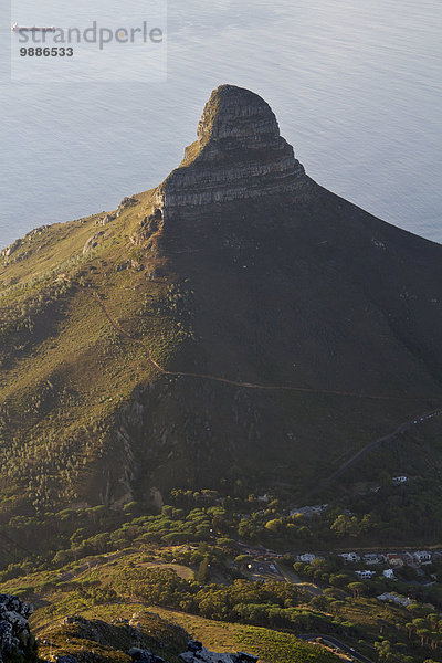 Südliches Afrika Südafrika Berg hoch oben Ansicht Tisch Kapstadt