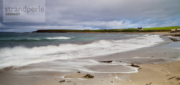 Wasserrand planschen Küste Ansicht Schottland
