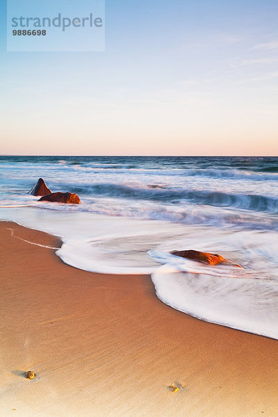 Amerika Strand Sonnenuntergang Verbindung öffentlicher Ort Massachusetts