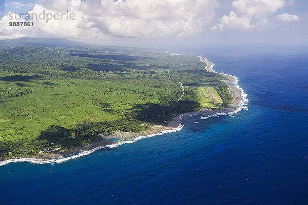 Küste Insel Ansicht Luftbild Fernsehantenne Vanuatu