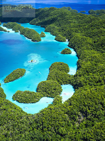 Insel Ansicht schreiben Mikronesien Luftbild Fernsehantenne Palau