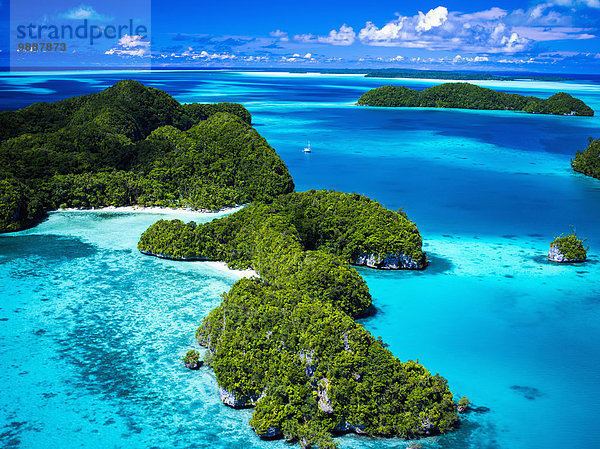 Insel Ansicht schreiben Mikronesien Luftbild Fernsehantenne Palau