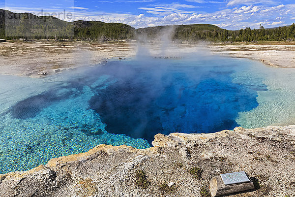 USA  Yellowstone Nationalpark  Bisuit-Becken  Saphir-Pool